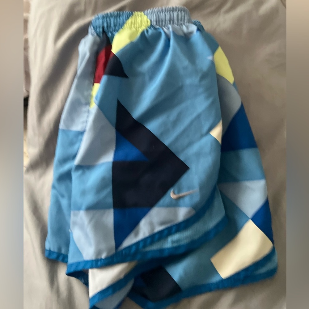 Blue Nike shorts